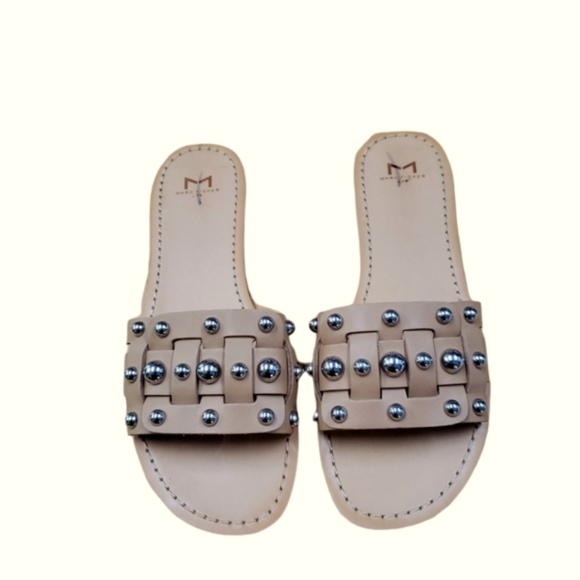NEW Marc Fisher LTD Pacca Slide Sandal, Size 6.5  in Natural Tan Brown - Picture 6 of 8